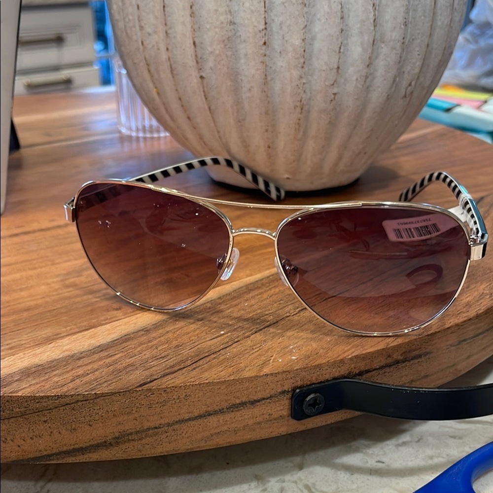 Kate Spade Gold and Brown Sunglasses